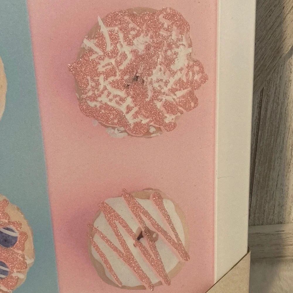 Hobby Lobby Pink and Blue Donut Wall Art